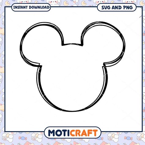 Mickey Mouse Outline SVG File for Crafting Projects Check more at https://moticraft.com/product/mickey-mouse-outline-svg-file-for-crafting-pr/ Mickey Outline, Mouse Outline, Mickey Head Svg, Mickey Mouse Outline, Mickey Head, Svg Free Files, Free Svg, Line Drawing, Svg File