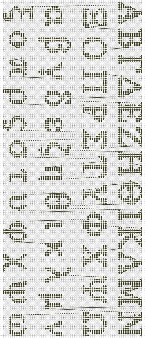 Alpha pattern #135170 | BraceletBook Greek Alphabet Letters, Greek Alphabet, Greek Letters, Alpha Pattern, Alpha Patterns, Alphabet Letters, Friendship Bracelet Patterns, Lowercase A, Bracelet Patterns