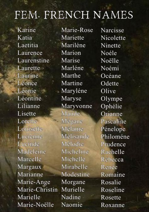 Names That Mean Knowledge, Name Of Aesthetics, French Last Names List, Fictional Last Names, Royalty Names Daughters, French Names Aesthetic, Dark Feminine Names With Meaning, 50s Names, This Or That My Type Template Tiktok