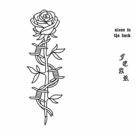 Rose With Bobwire Tattoo, Rose With Barbed Wire Tattoo, Barbed Wire Tattoo, Tattoos Masculinas, Wire Tattoo, Barbed Wire Tattoos, Le Tattoo, Small Dragon Tattoos, Sketch Tattoo Design