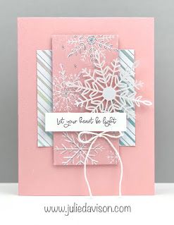 Clean & Simple Stampin' Up! Whimsy & Wonderful Snowflakes Card ~ www.juliedavison.com #stampinup Whimsy And Wonder Dsp Stampin Up Cards, Stampin Up Weihnachten, Whimsical Trees, Online Card, Simple Christmas Cards, Snowflake Cards, Card Crafting, Homemade Christmas Cards, 2022 Christmas