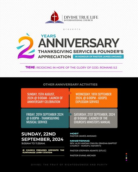 Anniversary flyer designed by Oppomence, you can contact us on 0247369275 as your design plug Thanksgiving Service, 2nd Anniversary, True Life, Photoshop Design, Anniversary Celebration, Design Tips, Your Design, Flyer Design, Contact Us