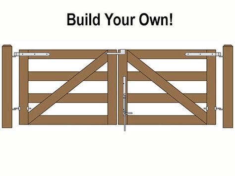 Wood Fence and Accessories - Hoover Fence Co. Dumpster Enclosure, Driveway Gate Diy, Ranch Gates, Garden Gate Design, Wood Fence Design, Wooden Gate, Farm Gate, Wood Gate, Fence Styles