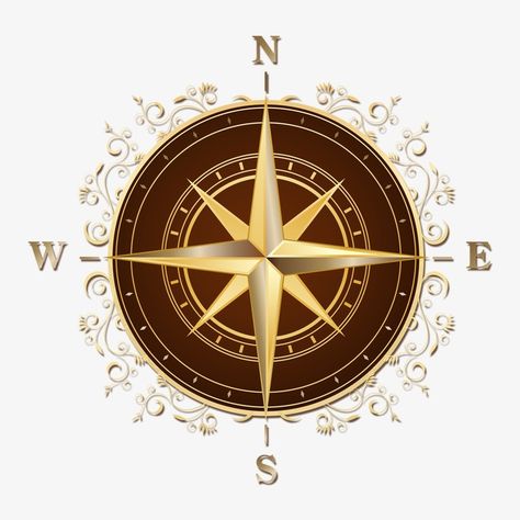 Compass Decor, Photoshop Book, Compass Symbol, Compass Art, Compass Logo, Rosé Png, Nautical Compass, The Golden Compass, Gold Stock