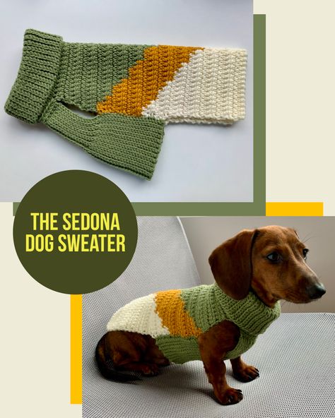 Dog Knit & Crochet Patterns | Free Patterns | CalicoRadio Crochet Dog Sweater Free Pattern Dachshund, Dachshund Dog Sweaters Crochet, Knitting Dog Sweaters Pattern Free, Crochet Puppy Sweater Pattern Free, Crochet Clothes For Dogs Free Pattern, Dachshund Crochet Sweater Pattern, Dachshund Dog Sweaters Free Pattern, Crochet Doggy Sweater Free Pattern, Xxs Dog Sweater Crochet Pattern