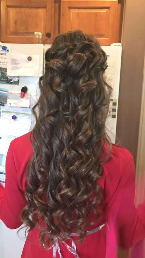 Morning Before School, Pinterest Hairstyles, Before School, Curly Hair Styles Easy, Hair Tutorials For Medium Hair, Haircuts Straight Hair, Brown Blonde Hair, Hair Stylist Life, Long Wavy Hair