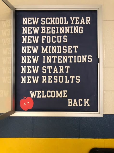 Welcome White Board Classroom, Welcome Back To School Bulletin Boards Counselor, Grammar Posters High School, Welcome Back Boards Schools, Welcome Back To School High School, Welcome Back Signs For School, Front Office School Decorating Ideas, Welcome Back Bulletin Board Ideas Middle School, Middle School Door Ideas