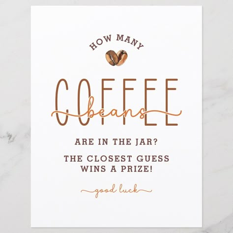 Coffee Theme Baby Shower Guessing Game - frame it and place it by a jar of coffee beans for a fun game to play Coffee Themed Party Games, Brewing Baby Shower Ideas Coffee, Bean Baby Shower Ideas, Coffee Games Ideas, Coffee Bean Baby Shower Ideas, A Baby Is Brewing Coffee Baby Shower Ideas, Baby Shower Coffee Theme, Coffee Baby Shower Theme, Coffee Themed Birthday Party