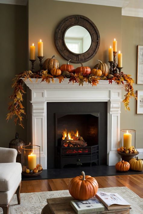 Fall Furniture , Autumn Cozy Fall ,Decor Easy Fall ,
Decor Neutral Fall ,Decor Fall ,Decor Inspiration ,Fall Decor Ideas Fall Fireplace Decor With Tv, Fall Mantle Decor Ideas, Fall Fireplaces, Indoor Fall Decorations, Thanksgiving Tablescapes Ideas, November Decor, Fall Mantel Decorating Ideas, Fall Tablescape Ideas, Thanksgiving Mantle