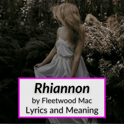 The Rhiannon lyrics meaning has to do with Welsh mythology and the idea for the song came from a book on the subject. But Stevie Nicks is also singing about... Fleetwood Mac Rhiannon, Stevie Nicks Song Lyrics, Rhiannon Lyrics Fleetwood Mac, The Chain Lyrics Fleetwood Mac, Rhiannon Lyrics, Stevie Nicks Lyrics, Famous Song Lyrics, Landslide Lyrics, Stevie Nicks Songs