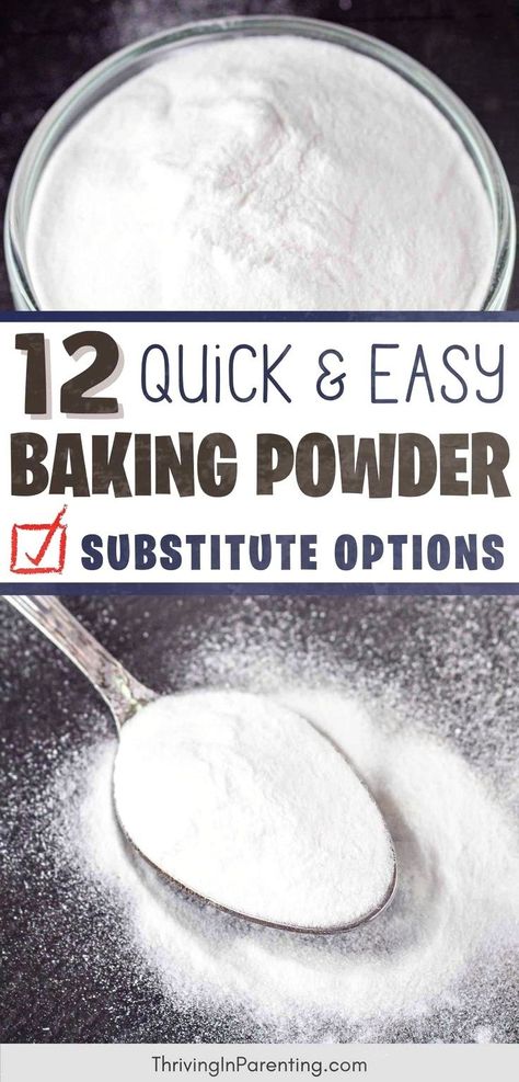 Looking for DIY baking powder substitutes? Explore 12 options perfect for pancakes or biscuits. Depending on what you have available you can easily make a substitute for baking powder. So if you're wondering - what can I substitute for baking powder, you'll find a homemade baking powder recipe here as well as 12 baking powder substitute options! Substitute For Baking Powder, Biscuits Without Baking Powder, Make Baking Powder, Homemade Baking Powder, Baking Soda Substitute, Baking Powder Recipe, Baking Powder Substitute, Baking Power, Breakfast Appetizers