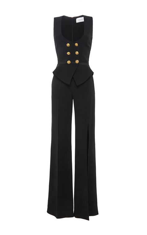 Double Breasted Button Jumpsuit by ZUHAIR MURAD for Preorder on Moda Operandi Fancy Dresses For Girls, Mode Kimono, Mode Zara, Dresses For Girls, Zuhair Murad, Dresses 2024, Looks Chic, Kpop Fashion Outfits, 가을 패션