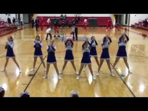 Hello Cheer Words, Cheers For Basketball, Cheerleading Chants, Varsity Cheerleading, Cheer Moves, Cheers And Chants, Cheerleading Workout, Cheer Tryouts, Youth Cheer