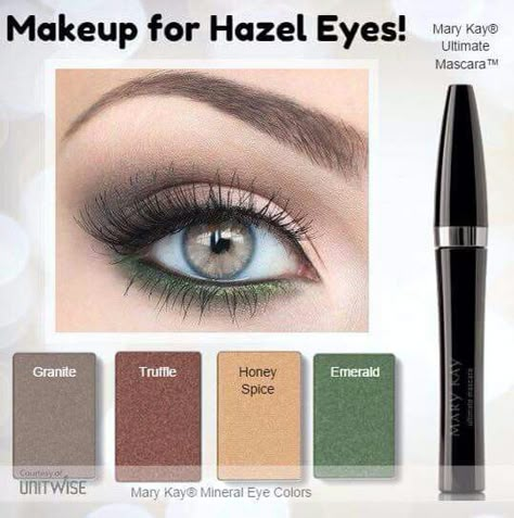 Mary Kay Ultimate Mascara, Mary Kay Eyeshadow, Hair Colour For Green Eyes, Mary Kay Eyes, Hazel Eye Makeup, Beautiful Eyes Color, Mary Kay Cosmetics, Makeup For Hazel Eyes, Mary Kay Makeup