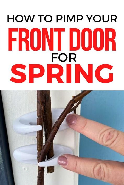 Spring Decor Front Porch, Front Porch Entrance, Entrance Idea, Diy Spring Decor, Porch Diy, Porch Entrance, Small Space Inspiration, Decor Front Porch, Painted Desk