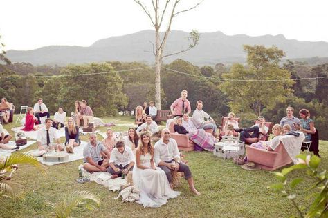 sitting on blankets instead of spending hundreds on chairs.  …. I like the combo of blankets, hay bales and chairs. Naturalistic Wedding, Mismatched Wedding, Casual Wedding Reception, Courthouse Elopement, Sophia Dress, Backyard Reception, Wedding Style Inspiration, Wedding Lounge, Outdoor Wedding Inspiration