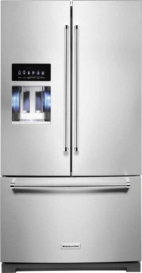 Kitchenaid Refrigerator, Steel French Doors, Top Of Cabinets, Pantry Drawers, Kitchen Appliance Packages, Dual Fuel Ranges, Stainless Steel Refrigerator, Bottom Freezer, Appliance Packages