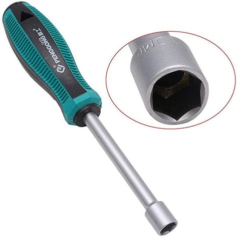 Amazon.com: 5-11mm Socket Driver Hex Nut Key Wrench Screwdriver Nutdriver Hand Tool (10mm): Home Improvement Socket Wrench, Hex Nut, Hex Key, Socket Wrenches, Hand Tool, Wrench, Hand Tools, Screwdriver, Screw