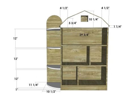 You Can Build This! The Design Confidential DIY Furniture Plan to Build a Barn Silo Bookshelf Farm Wood Projects, Tractor Bookshelf, Barn Bookshelf, Hunter Bedroom, Tractor Bed, Doll House For Boys, Free Furniture Plans, Kids Barn, Farm Nursery Theme