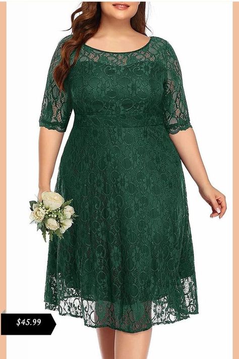 Price: $45.99 - 4.3/5 ⭐ rating from 1339 reviews XL, 2XL, 3XL, 4 XL, 5XL, and 6XL sizes are available in Black color, white color, green color, burgundy color, pink color, dark purple, royal blue color, and navy blue color. Lace dress plus size dress knee-length dress wedding dress mother of the groom dress mother of the bride dress formal event dress special occasion dress cocktail party dress dinner date dress comfortable dress As an Amazon Associate, I earn from qualifying purchases. Wedding Midi Dress, Plus Size Lace Dress, Plus Size Black Dresses, Modest Style, Plus Size Cocktail Dresses, Midi Dress Style, Scooped Neckline, V Neck Midi Dress, Midi Cocktail Dress