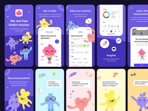 Gamification App Design, Kids App Design, Habit App, Habit Tracker App, Grocery Shopping App, App Story, Mobile App Design Inspiration, Modern Tattoos, App Design Inspiration