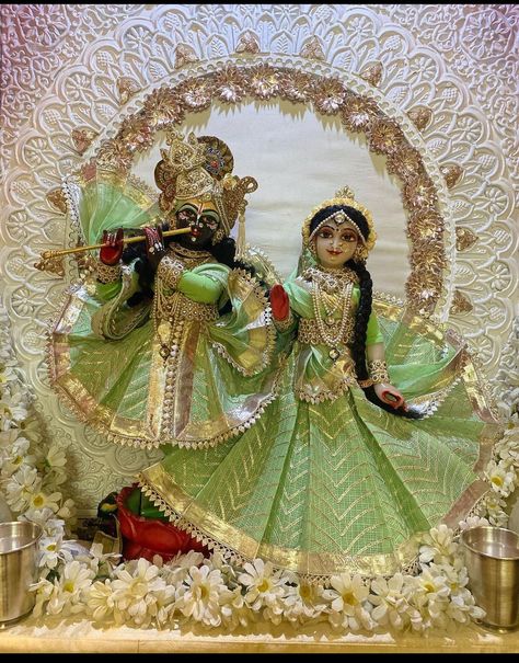 Yugal Jodi Radha Krishna Poshak, Radha Krishna Dress, Kanha Ji Dress, Radhakrishnan Images, God Jewellery, Radhe Maa, God Dress, Deity Clothes, राधा कृष्ण