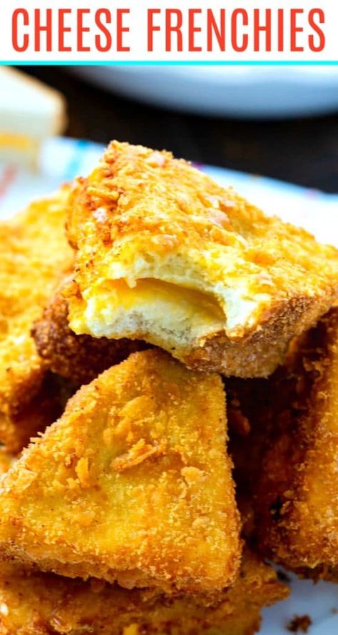 Old-Fashioned Cheese Frenchies Cheese Frenchee Recipe, Toasted Cheese, Spicy Southern Kitchen, Grilled Sandwiches, Creamy Tomato Soup, Southern Kitchen, Miracle Whip, Healthy Recipes On A Budget, Deep Fryer