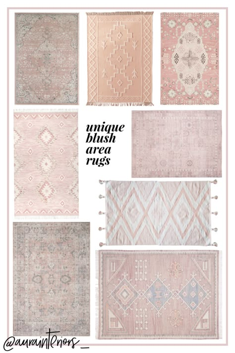 Blush Rug Bedroom, Blush Pink Area Rug, Nursery With Pink Rug, Bedroom Rugs Boho, Rug For Girls Bedroom, Girls Rugs For Bedroom, Pink Nursery Rug Ideas, Thick Nursery Rug, Nursery Rug Size