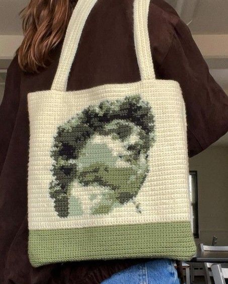 Pixel Grid, Graph Crochet, Crochet Humor, Pixel Crochet, Crochet Fashion Patterns, Art Bag, Tapestry Crochet, Crochet Bag Pattern, Crochet Fashion