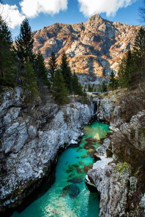 Why is Soča river emerald green? Visit Velika Korita in Lepena Valley near Bovec, Slovenia. Soca Valley Slovenia, Bovec Slovenia, Logar Valley Slovenia, Soca River Slovenia, Slovenia Caves, Slovenia Landscape, Lake Bled Slovenia Photography, Julian Alps, Nature Of God