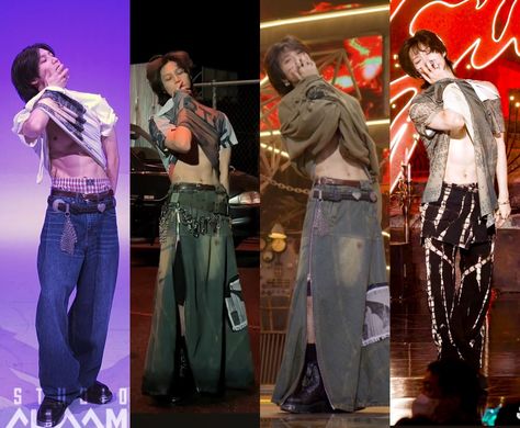 Taemin Guilty Outfit, Male Kpop Idol Stage Outfits, Taemin Skirt, Taemin Concert Outfit, Taemin Stage Outfit, Taemin Style, Male Kpop Idol Outfits, Stage Outfits Male, Taemin Outfit