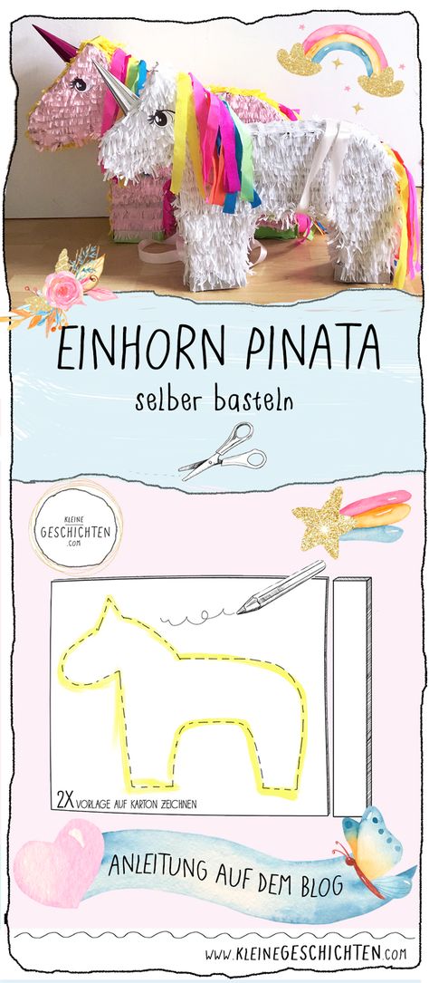 Einhorn Pinata - selber basteln. Mit einfacher Step by Step Anleitung auf dem Blog. Für eine unvergessliche Einhorn Geburtstags Party. #Einhorn #Pinata #Einhornpinata #Kinder #Kindergeburtstag #Geburtstag #Party #Feier #Mottoparty #Einhorngeburtstag #Dekoration #Partydekoration #Spieleideen #Prinzessin #Mädchen #DIY #Anleitung #Bastelanleitung #Basteln #Spaß #Pull-Pinata Pull Pinata, Windows To The Soul, Pinata Party, Lashes Mascara, Pony Party, Disney Party, Party City, Birthday Theme, Kids Birthday Party