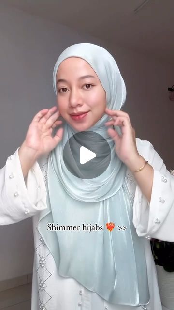 Veilbaes by Mahenaaz : Virtual Hijab Store India 🇮🇳 on Instagram: "okay but who doesn’t love a bit of shimmer shine 🥹✨   Must have hijab in every hijab is wardrobe  Drapes like a dream very flowy and light weight hijab 😍 Meticulously crafted from finest shimmer silk organza material in 2mtr dimensions, you can create as many looks you want, you get 28 stunning shades to choose from ! 🦋  Beautiful and gorgeous organza shimmer hijab  in shade aqua blue 💙  Hijab,hijab inspiration,hijabs, shimmer hijab, party wear hijab,organza hijab, India, hijab Kerala,hijab for her, couples goal  #hijabs #shimmerhijabs #organzahijab #hijabstyle #hijabgoals #husbandgoals #trendingreels #trendingnow #viralreels #fyp #reelsinstagram #reelsindia #explore #ramadan #ramadangift #hijabinspo #eidi #eidgifts # Organza Hijab, Hijab Styles For Party, Hijab Party, Hijab Styling, Blue Hijab, How To Wear Hijab, Hijab Store, Organza Material, Hijab Inspiration