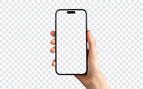 iPhone 15 Transparent Frame in Hand Iphone Frame Png, Iphone In Hand, Iphone Frame, Transparent Icons, Iphone Png, Black Woman Silhouette, Frame Download, Transparent Frame, Mockup Downloads