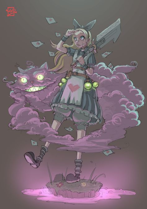 Alice Character, Alice In Wonderland Fanart, Alice In Wonderland Artwork, Michael Angelo, Dark Alice In Wonderland, Wonderland Artwork, Madness Returns, Alice In Wonderland Aesthetic, Character Design Challenge