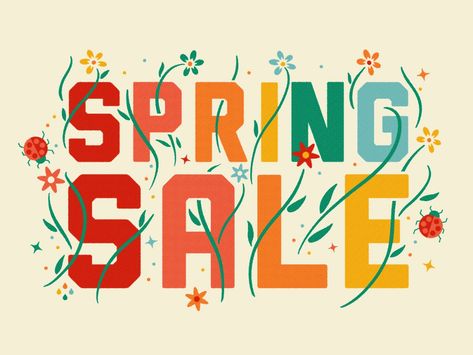 Spring Typography, Sale Graphic, Typography Letters, Spring Sale, Sale Design, A R, Global Community, Creative Professional, Typography