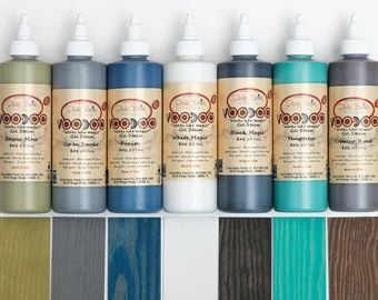 ShoppeSouthernSoul | Etsy Voodoo Gel Stain, Wood Staining, Paint Sponge, Dixie Belle Paint Company, Blue Tips, Earthy Green, Water Based Stain, Paint Companies, White Magic