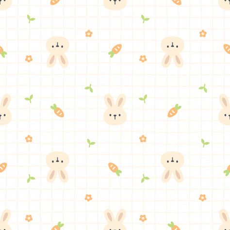 Cute bunny and carrot seamless pattern b... | Premium Vector #Freepik #vector #pattern #children #animal #wallpaper Modern Textiles Patterns, Monkey Pattern, Cute Pastel Wallpaper, Soft Wallpaper, 背景 シンプル, Cute Patterns Wallpaper, Tumblr Wallpaper, Pastel Wallpaper, Kawaii Wallpaper