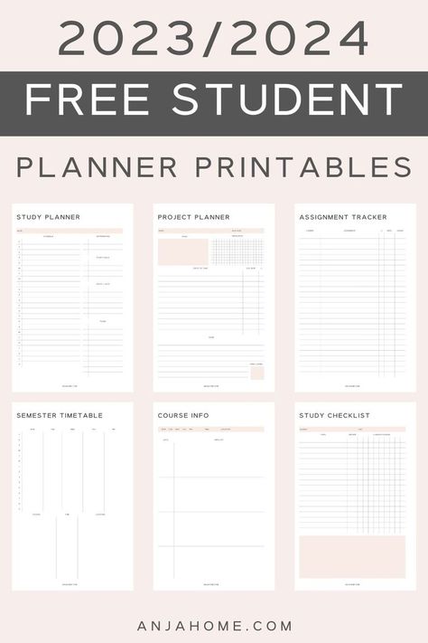 aesthetic free academic planner 2023 2024 college life Weekly Planner Template Student, 2024 Study Planner, College Student Planner Aesthetic, Academic Template, Class Planner Template, Student Calendar Printables, Course Planner Template, Weekly Assignment Planner, Yearly Planner Template 2024