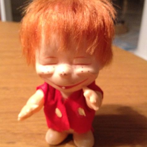 Herman- my answer to those trolls my sister had- they were ugly, Herman was cute Ugly Red Head, Spruce Trolls, Nyform Trolls, Trolls Norwegian, Smidge Trolls, Trolls Movie Memes, Redheads, Being Ugly, Baby Face