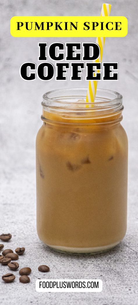 Pumpkin Spice Iced Coffee, Pumpkin Iced Coffee, Fall Coffee Recipes, Iced Pumpkin Spice Latte, Pumpkin Spice Creamer, Iced Coffee Recipe, Vietnamese Iced Coffee, Iced Coffee At Home, Pumpkin Sauce