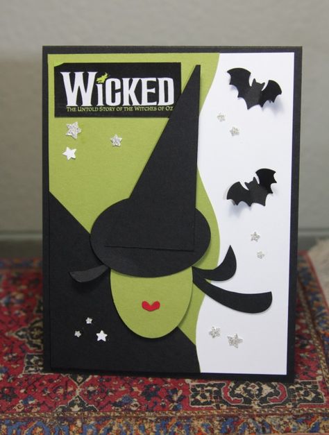 Wicked Crafts, Catalog Ideas, Witch Things, Punch Art Cards, Cards Halloween, Halloween Cards Handmade, Handmade Card Making, Halloween Greeting Card, Halloween Time