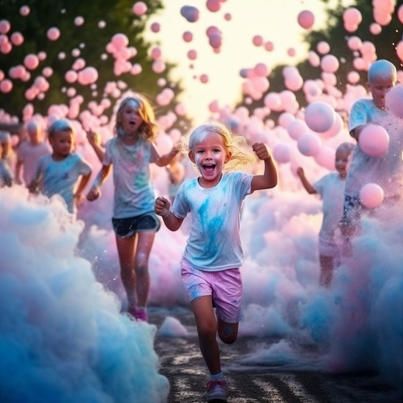 Bubble RUN - JOIN US FOR FREE! CHICAGO! The Bubble Run is... | Facebook Color Run Backdrop, Colour Run, School Color Run Elementary, Bubble Run 5k, Fun Run Outfit, Color Fun Run Poster, Bubble Run, Bubble Fun, Sensory Integration