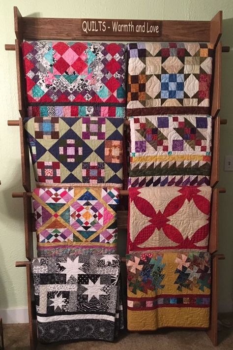 Quilt Display Racks, Quilt Ladder, Quilt Display, Quilt Rack, Batik, Sewing, Crochet