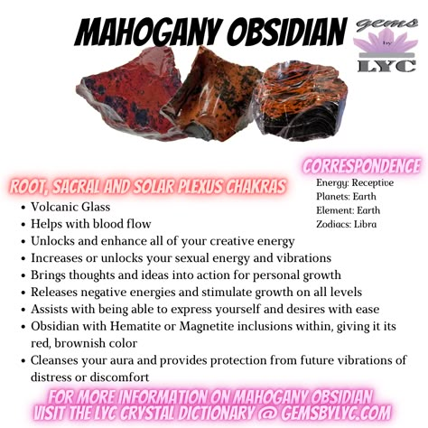 Red Obsidian Crystal Meaning, Red Obsidian Meaning, Mahogany Obsidian Crystal Meaning, Mahogany Obsidian Meaning, Mahogany Crystal, Obsidian Crystal Meaning, Types Of Obsidian, Crystal Dictionary, Obsidian Meaning