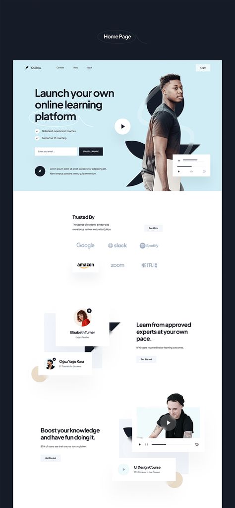 Quillow Webflow Template Website (UI/UX) on Behance Figma Website Template, Webflow Web Design, Webflow Design, Sitemap Design, Webflow Website, Medical Website, Webflow Templates, Minimal Website, Ui Website