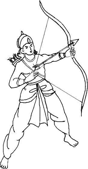 Ram Navami Coloring page pic3.gif (293×564) Ram Outline, Ramayana Drawing, Ram Drawing Easy, Ram Drawing, Mehndi Drawing, Simple Car Drawing, God Drawing, Ram Hanuman, Gala Decorations