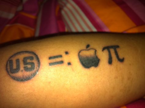 American as apple pie!! My husbands awesome tattoo... Fish Tattoos, Jesus Fish Tattoo, Cool Tattoos, Tattoos