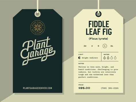 Plant Logo, Clothing Labels Design, Hang Tags Clothing, Hang Tag Design, Graphic Design Cards, Plant Tags, Plant Labels, Paper Board, Design Clothing