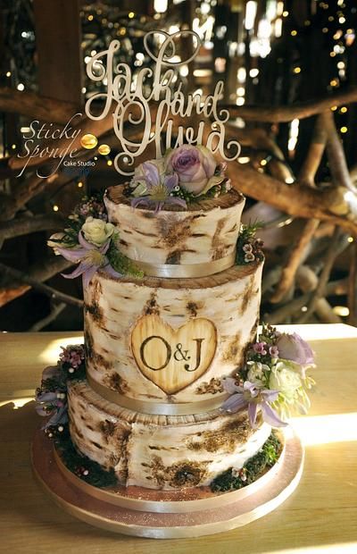 Birch Wedding Cakes, Woodland Cakes, Woodland Wedding Favors, Woodland Themed Wedding, Notley Abbey, Themed Wedding Ideas, Woodland Wedding Venues, Wedding Cake Tree, Woodland Theme Wedding